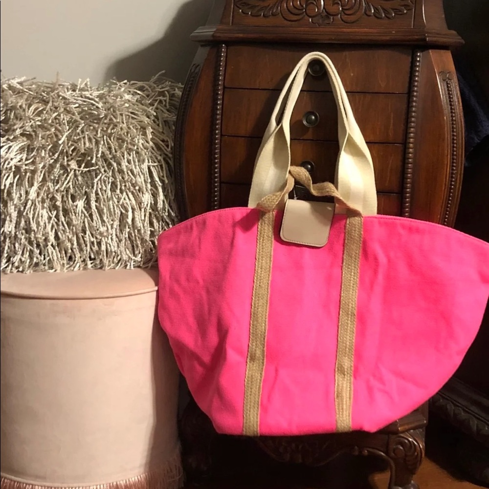 NWT Neon Pink Beach Bag